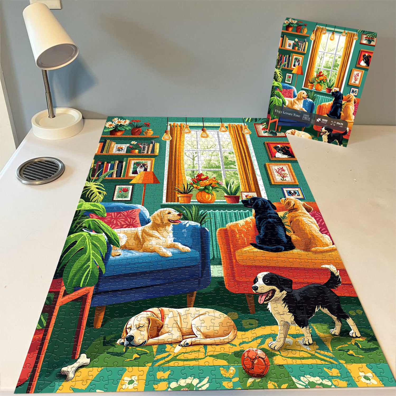 Dog's Leisure Time Jigsaw Puzzle 1000 Pieces