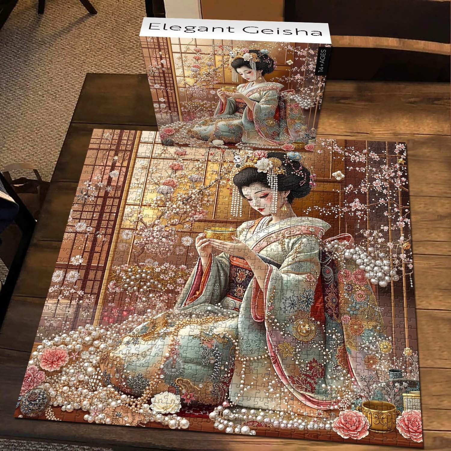 Élégant Geisha Jigsaw Puzzle 1000 pièces