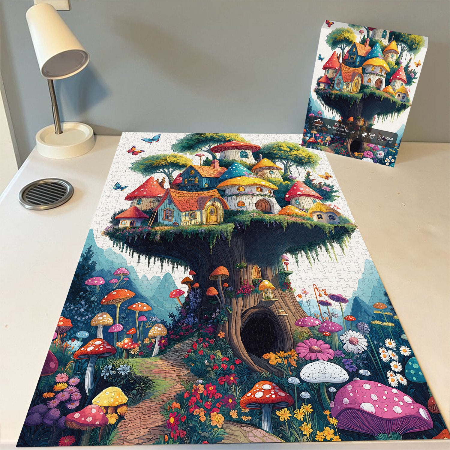 Fantasy Mushroom House House puzzle 1000 pezzi