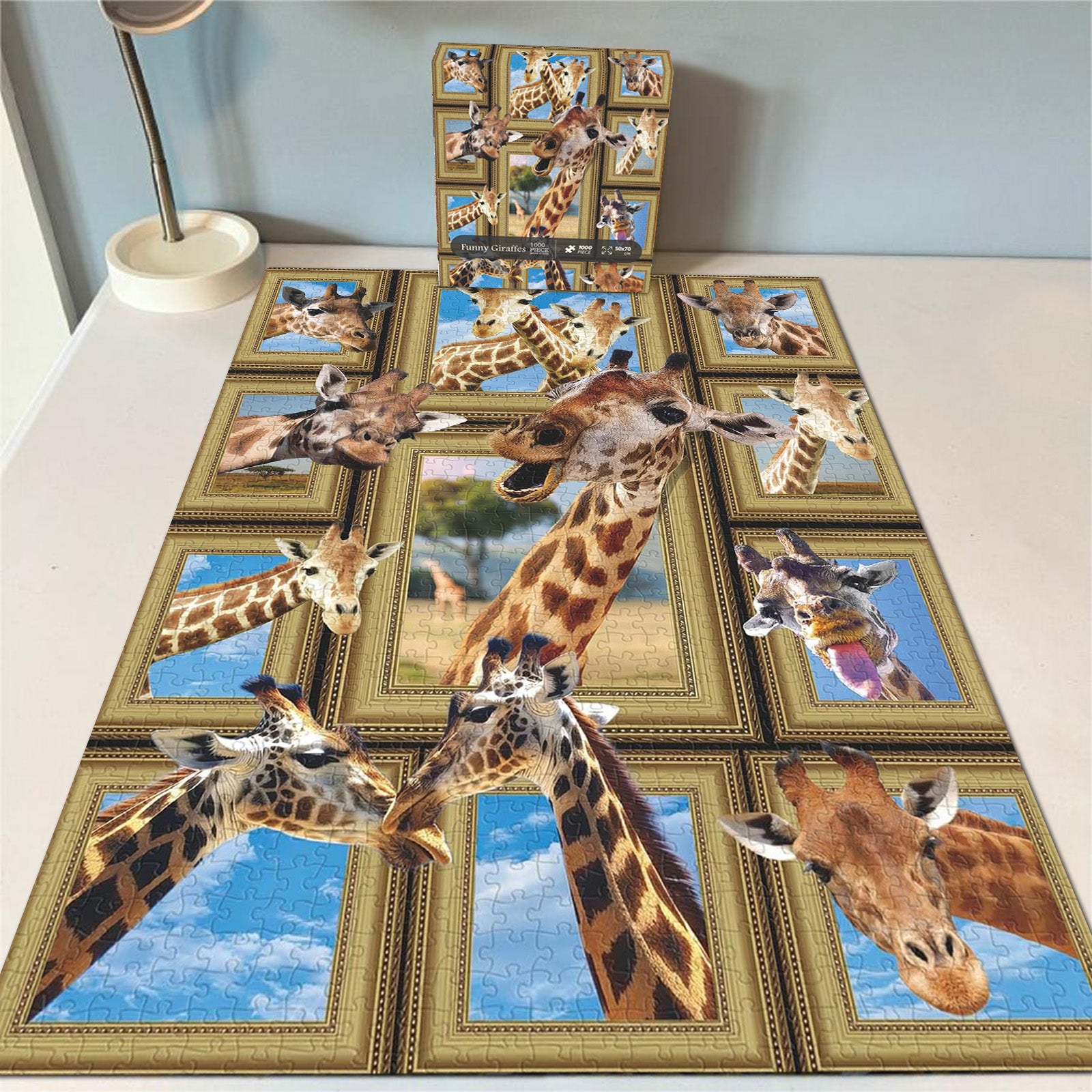 Pieci di puzzle per giraffe divertenti 1000 pezzi