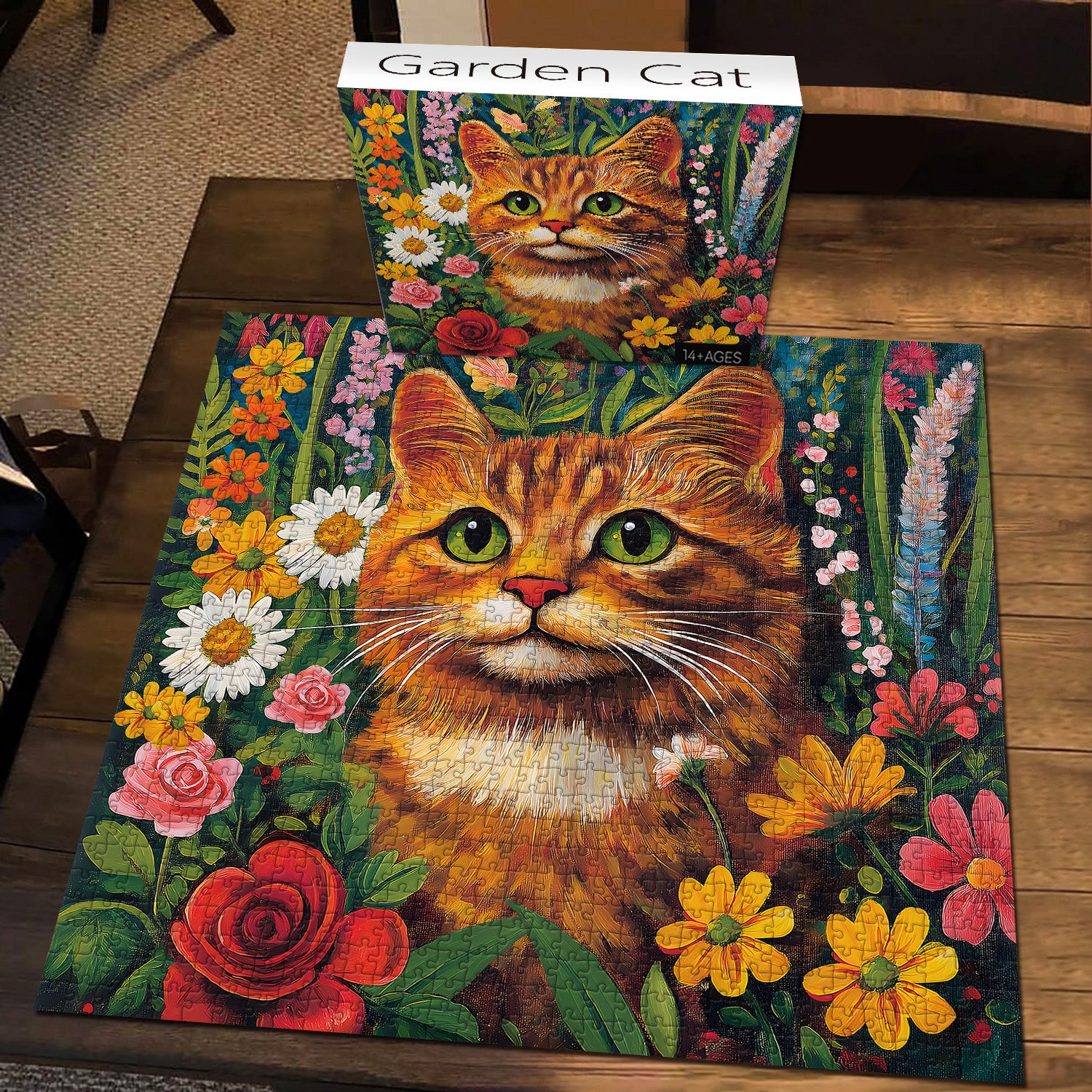 Garden Cat puzzle puzzle 1000 pezzi