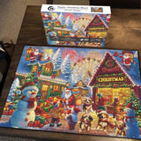 Happy Christmas Street Jigsaw Enigini 1000 pezzi