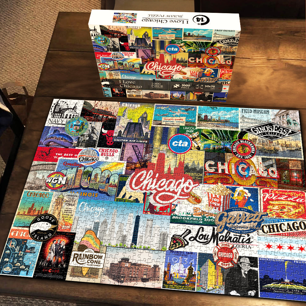 J'adore le puzzle Chicago Puzzle 1000 pièces