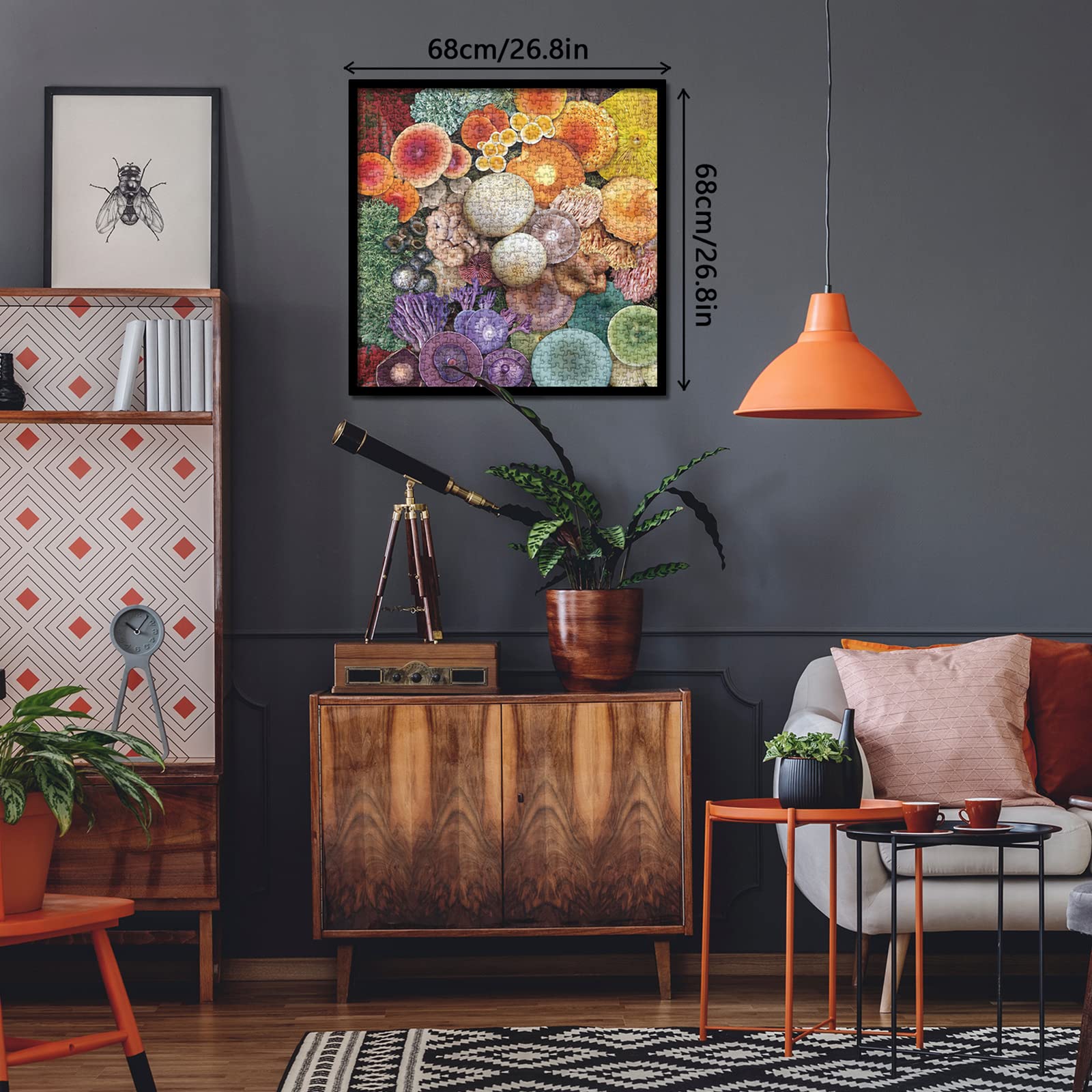 Buntes Pilzpuzzle 1000 Stücke