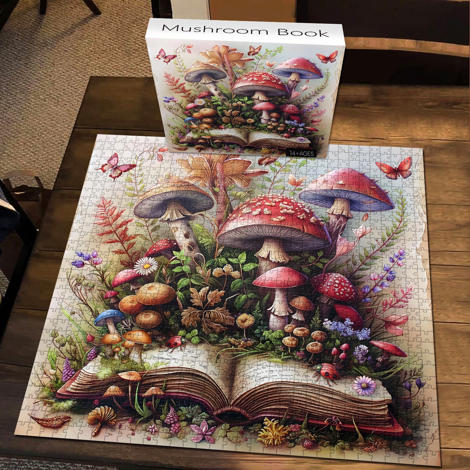 Libro di funghi puzzle puzzle 1000 pezzi