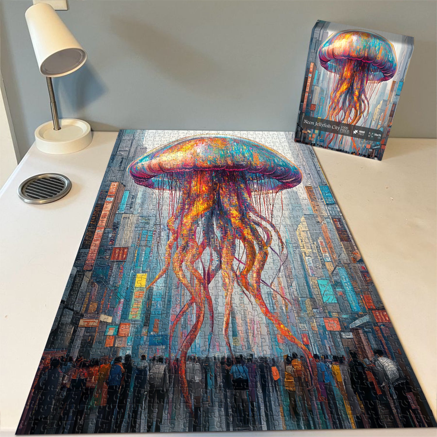 Puzzle puzzle di jellyfish neon 1000 pezzi