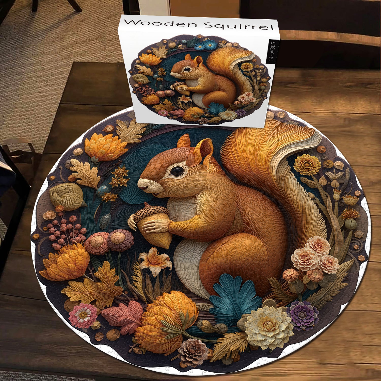 Puzzle puzzle da scoiattolo in legno 1000 pezzi