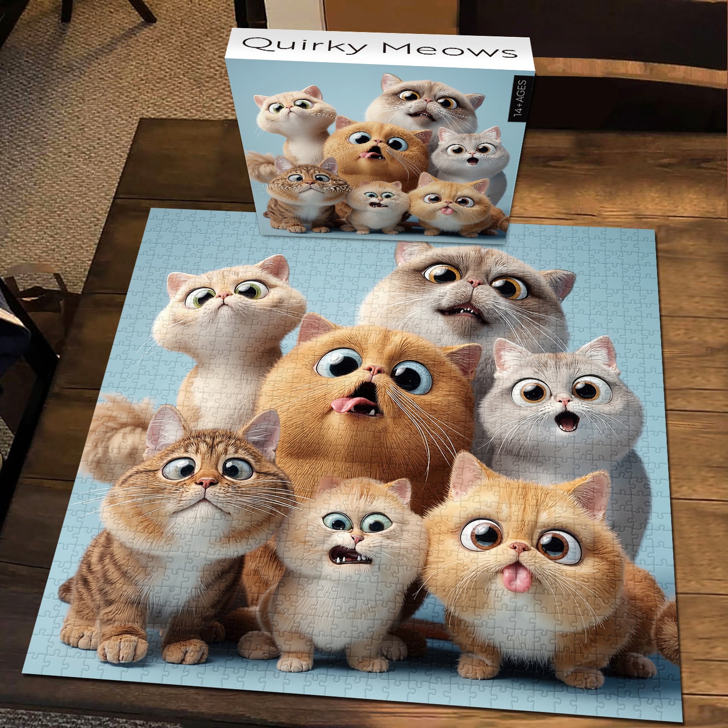 Quirky Meows Jigsaw Puzzle 1000 Pieces