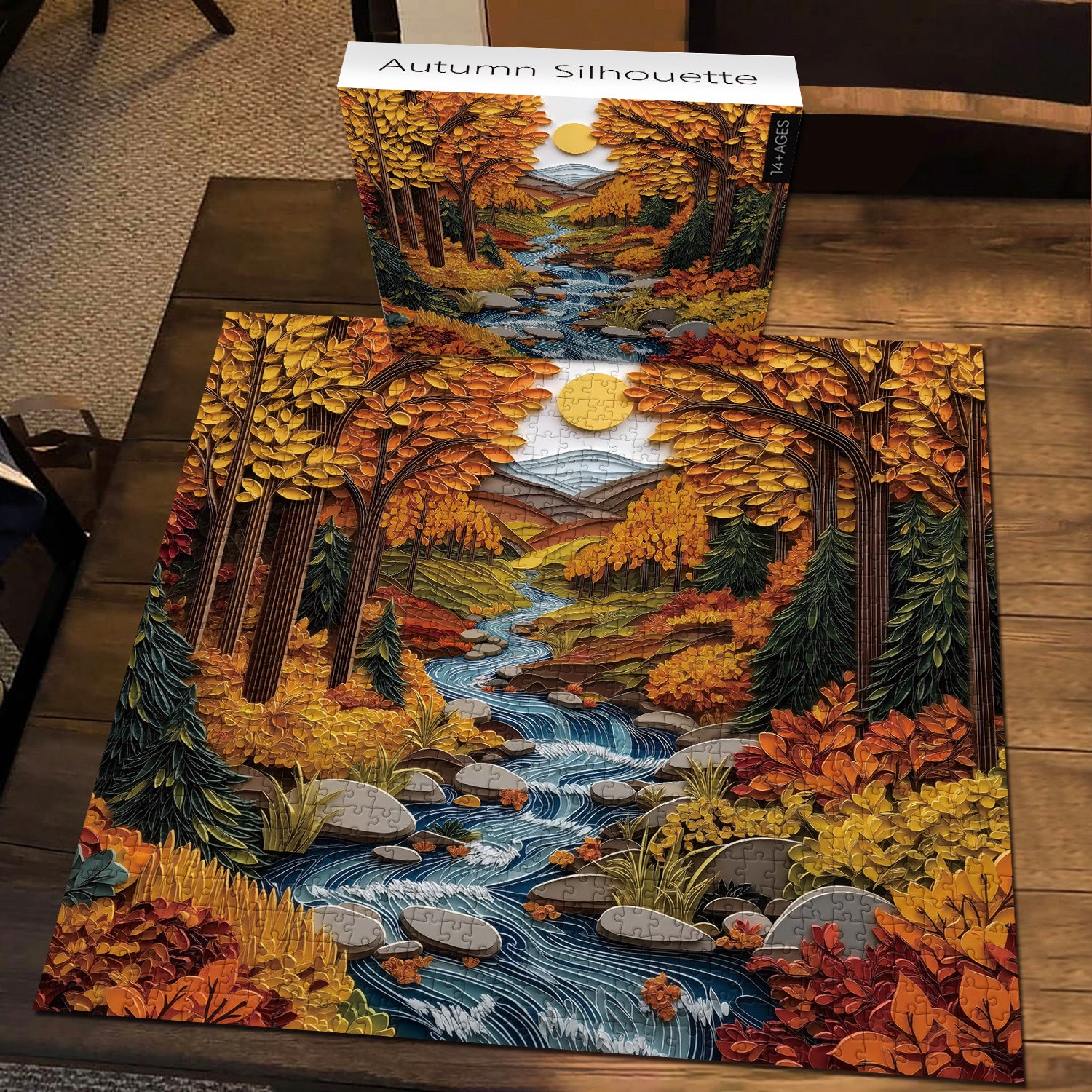Automne Silhouette Puzzle 1000 pièces