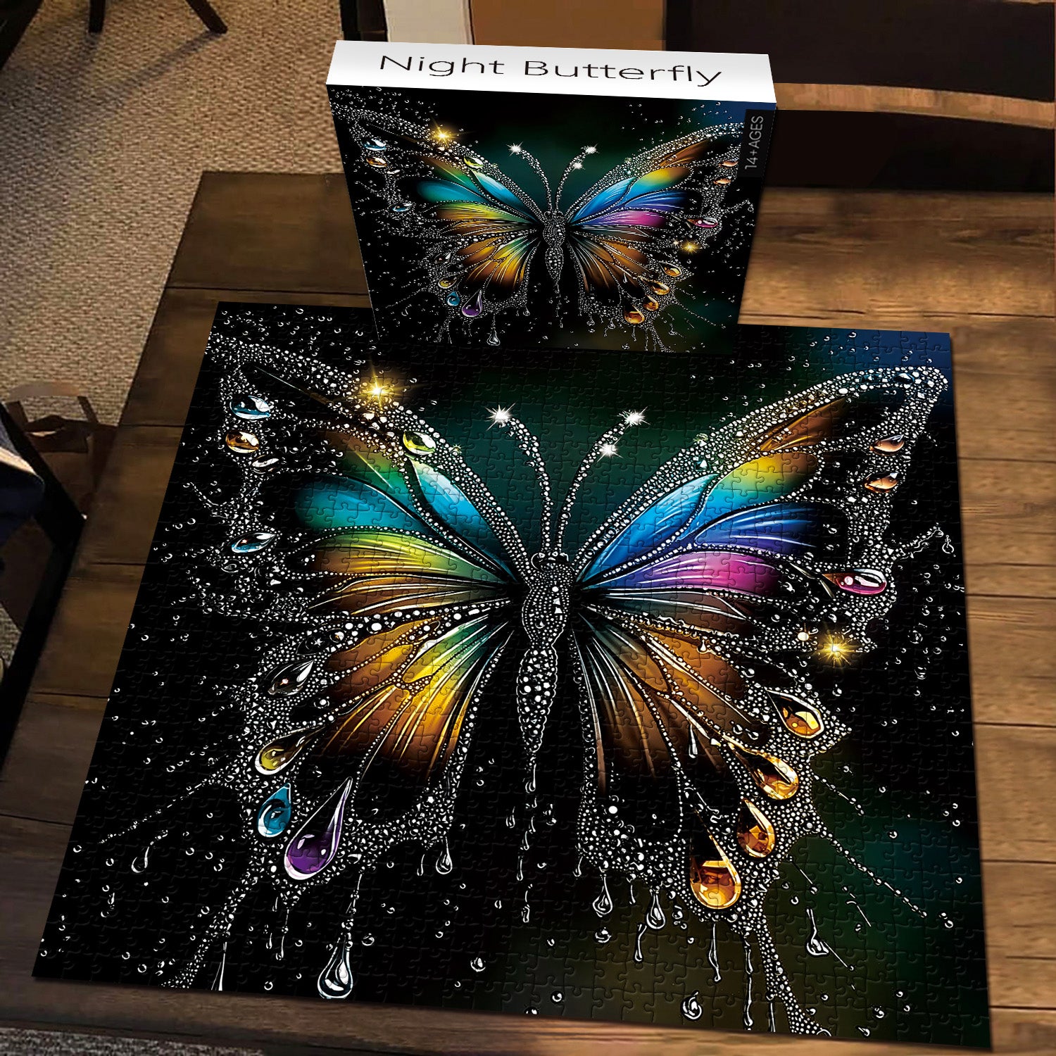Night Butterfly Jigsaw Puzzle 1000 Pieces