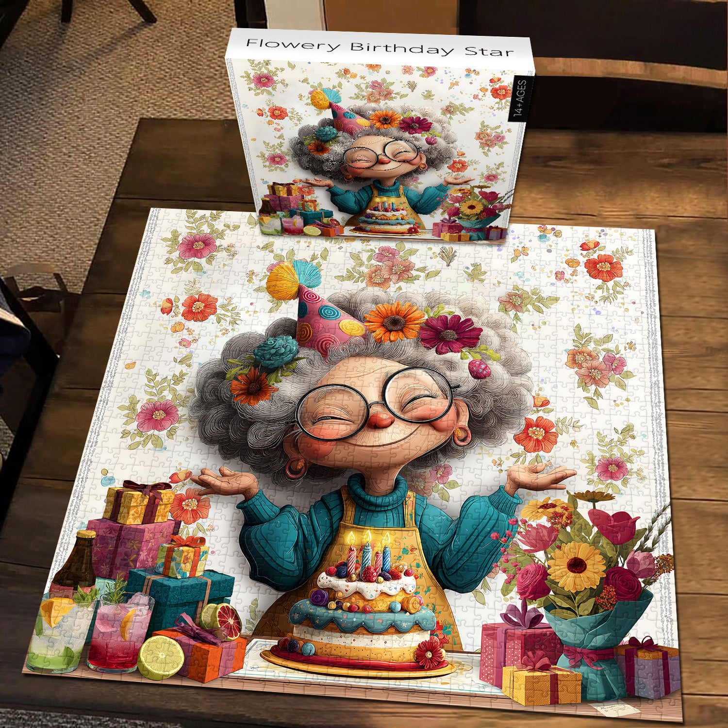 Blumey Birthday Star Jigsaw Puzzle 1000 Stücke