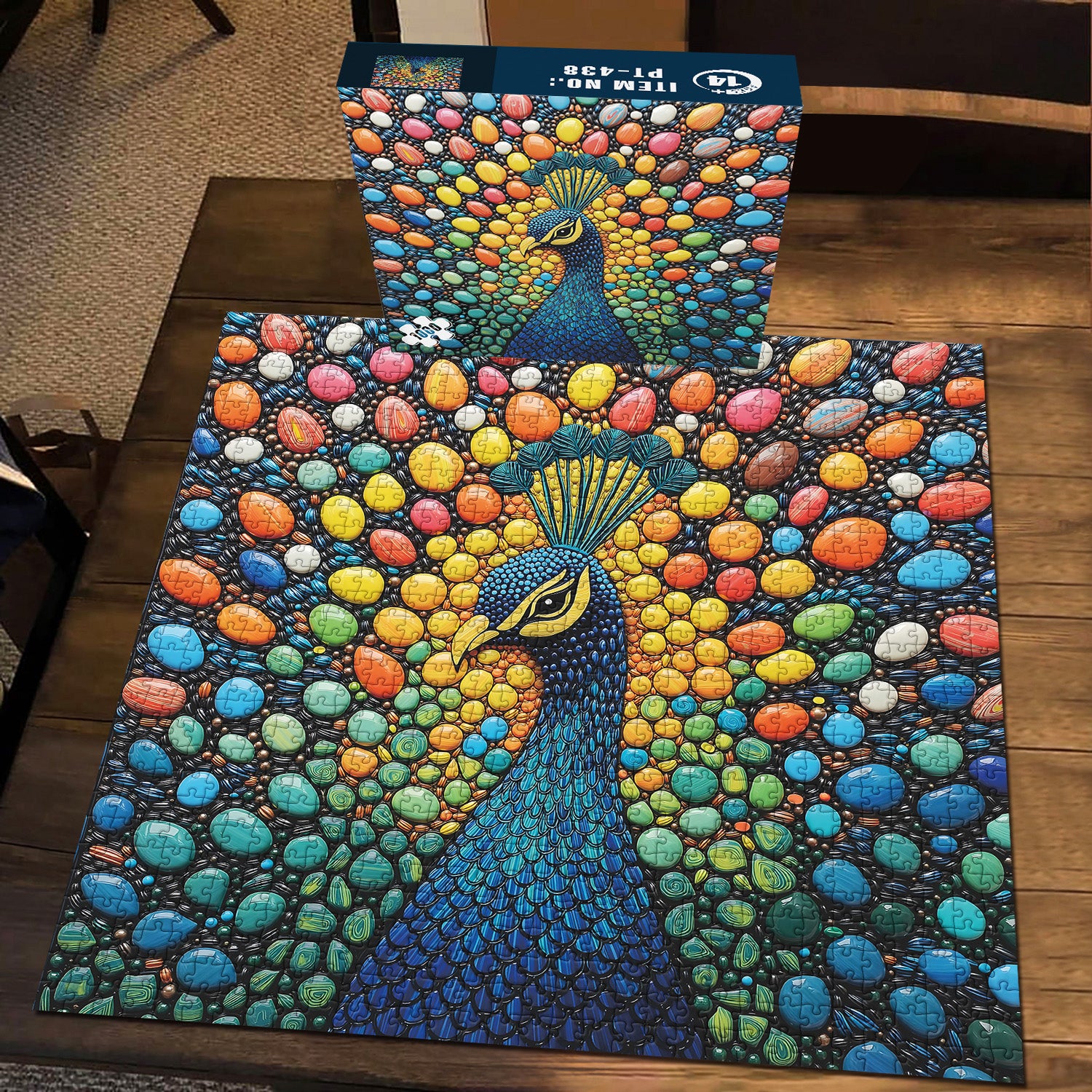 Gemstone Peacock Jigsaw Puzzle 1000 Pieces