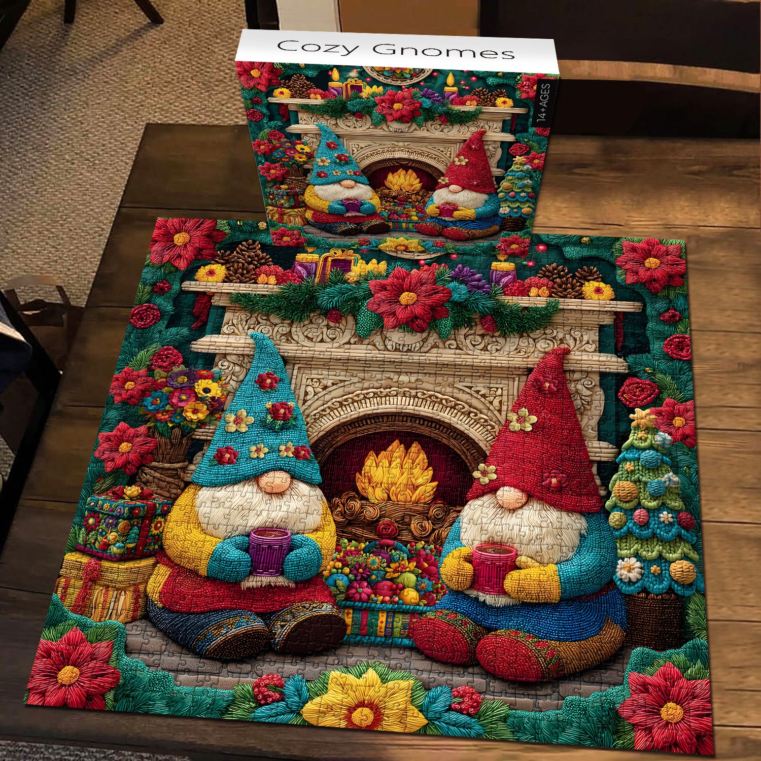Gnomes confortables puzzle 1000 pièces
