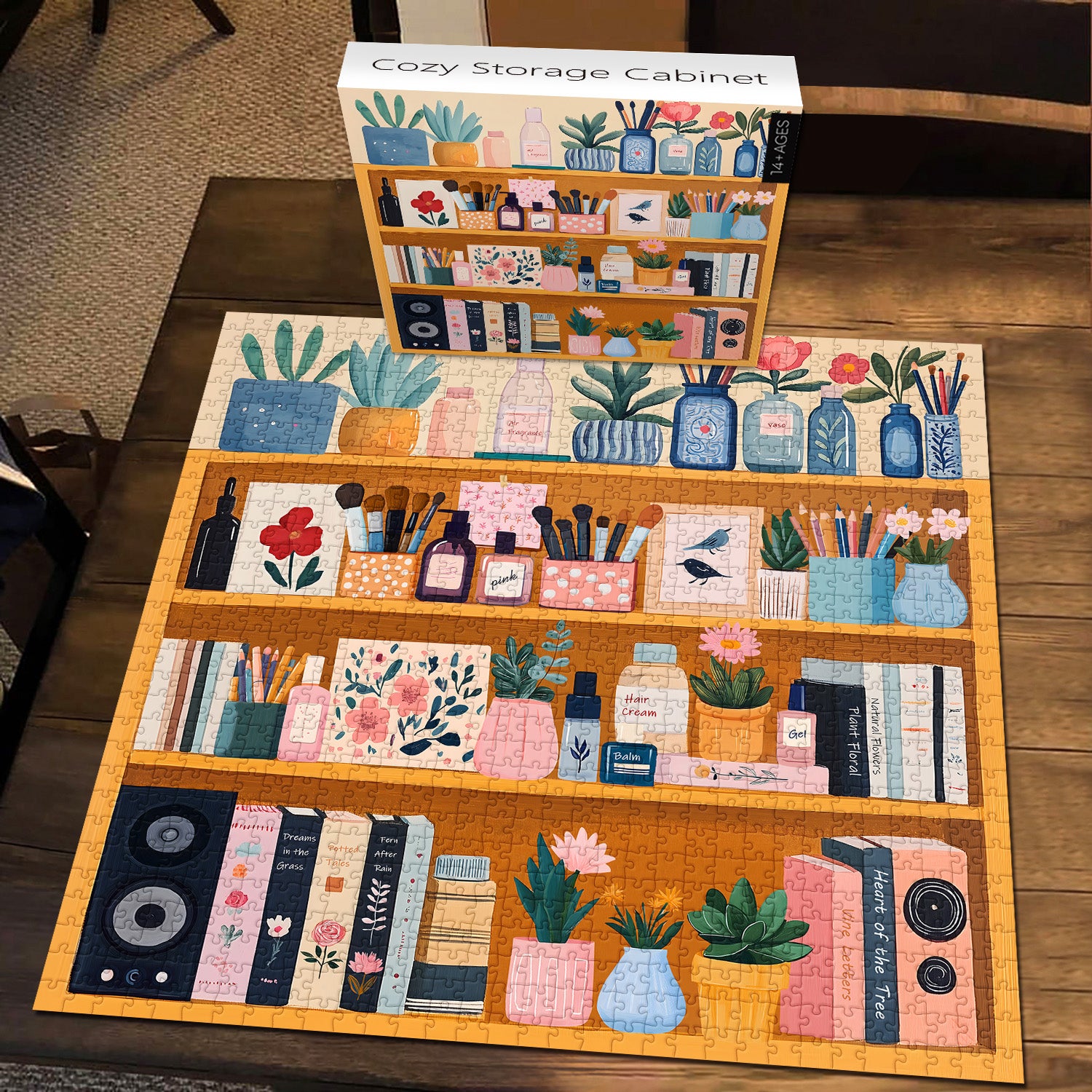 Accoglienti puzzle per mobili da stoccaggio 1000 pezzi