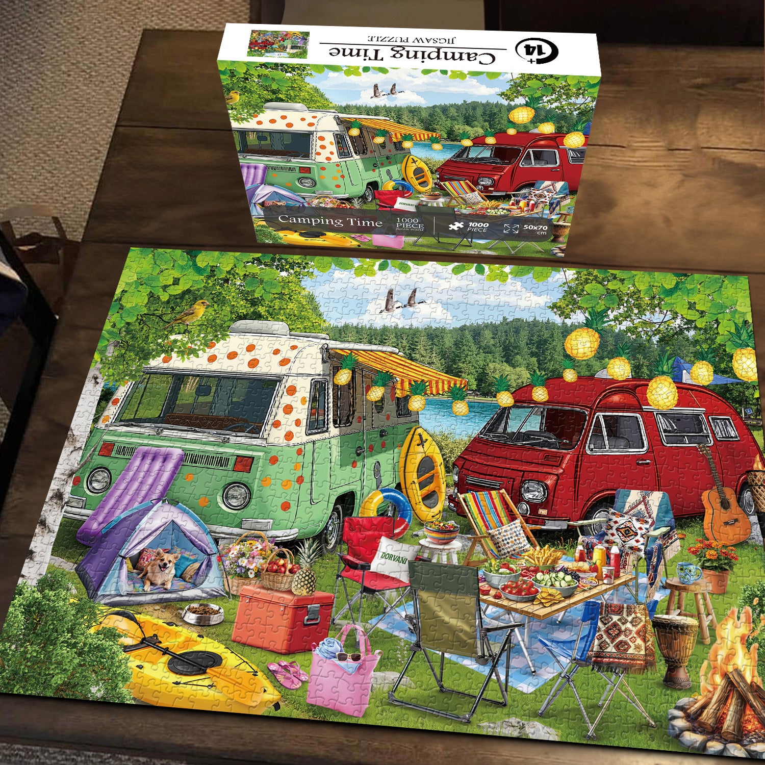 Tempo di campeggio puzzle puzzle 1000 pezzi