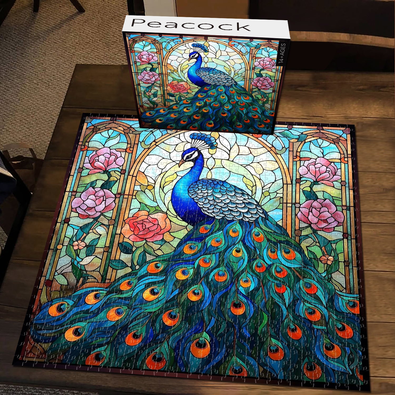 Rompecabezas de pavo real 1000 piezas