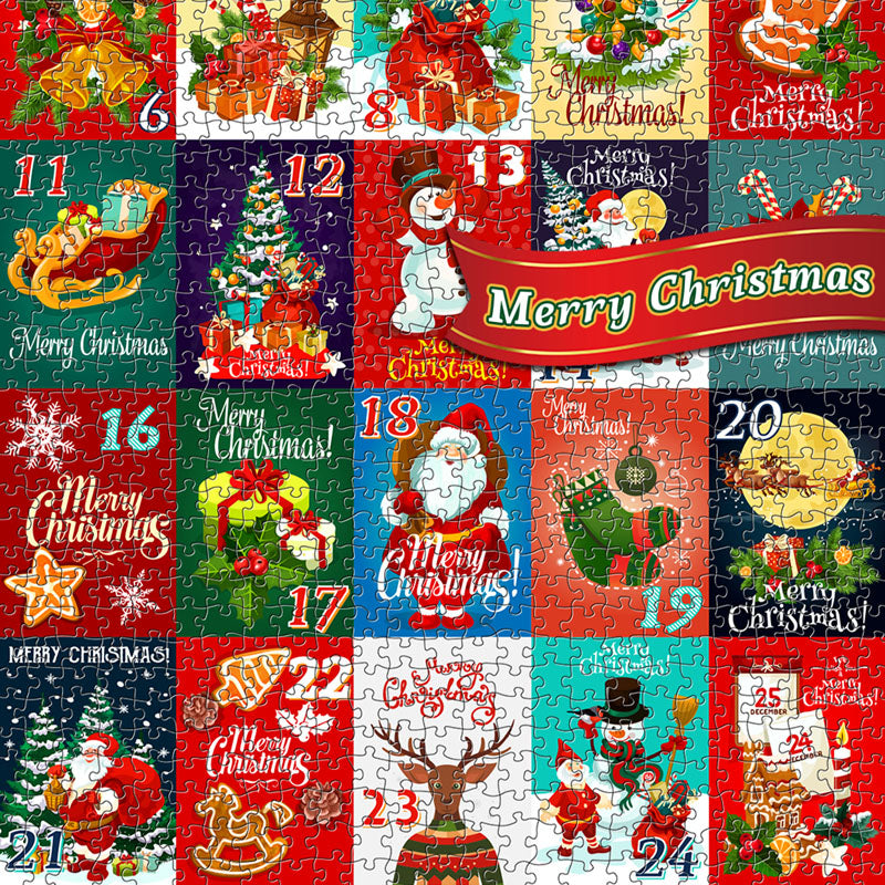 2024 PUALLE AVVENTO CALENDARIO DEL CALENDAGGIO 1000 pezzi