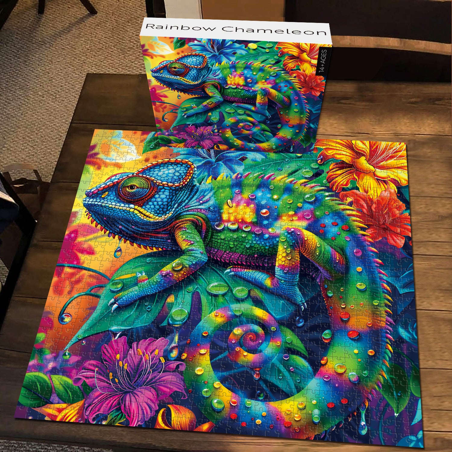 Rainbow Chameleon Jigsaw Puzzle 1000 piezas