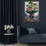 Fantasy Mushroom House House puzzle 1000 pezzi
