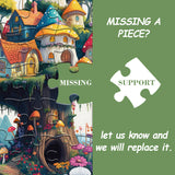 Fantasy Mushroom House House puzzle 1000 pezzi