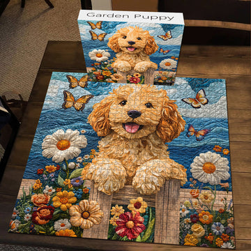 Garden Puppy Jigsaw Puzzle 1000 piezas