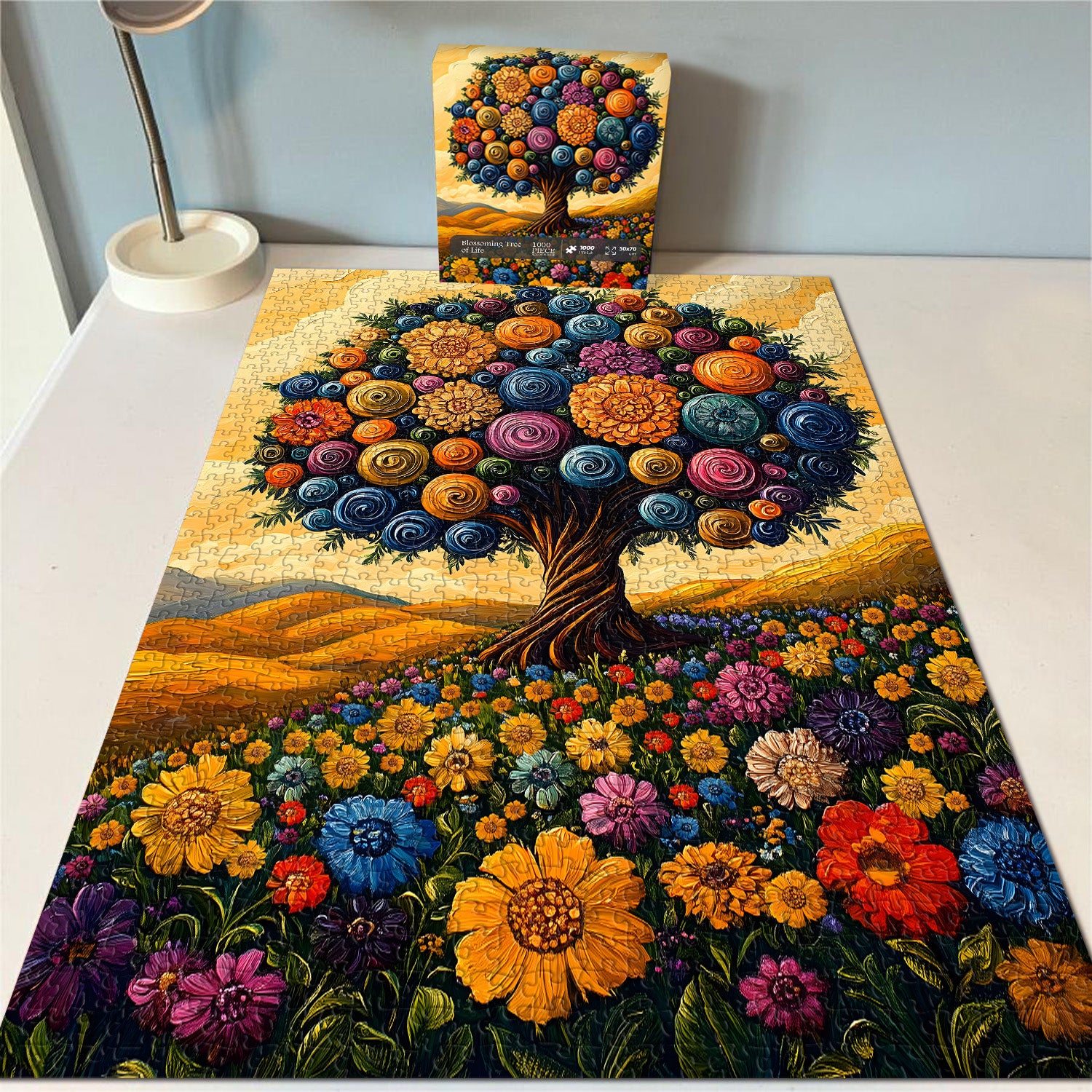 Blühender Baum des Lebens -Puzzles 1000 Stücke