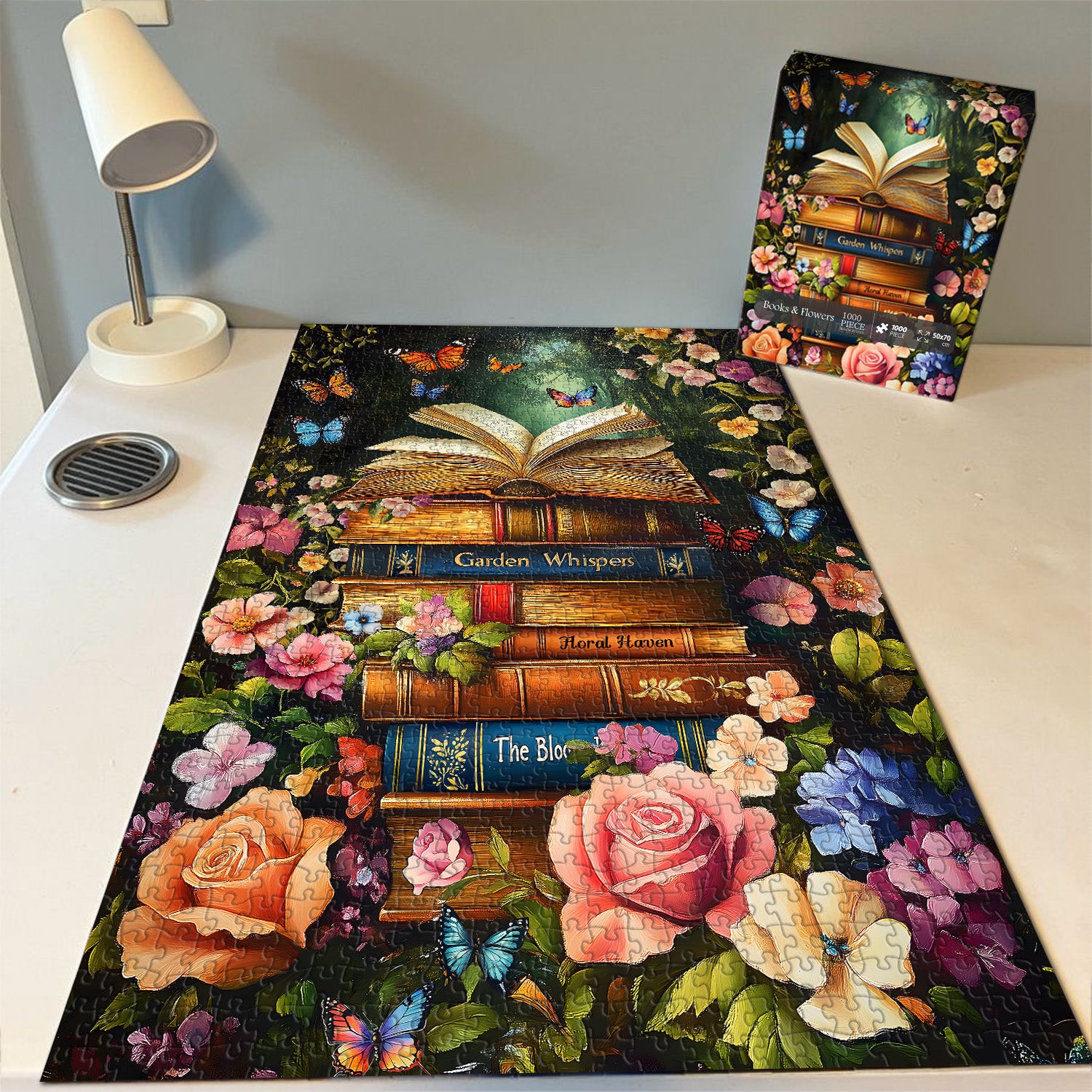 Libri e fiori puzzle puzzle 1000 pezzi