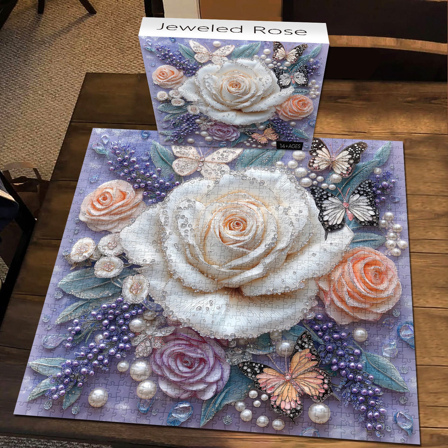 Juwelen -Rosenpuzzle 1000 Stücke
