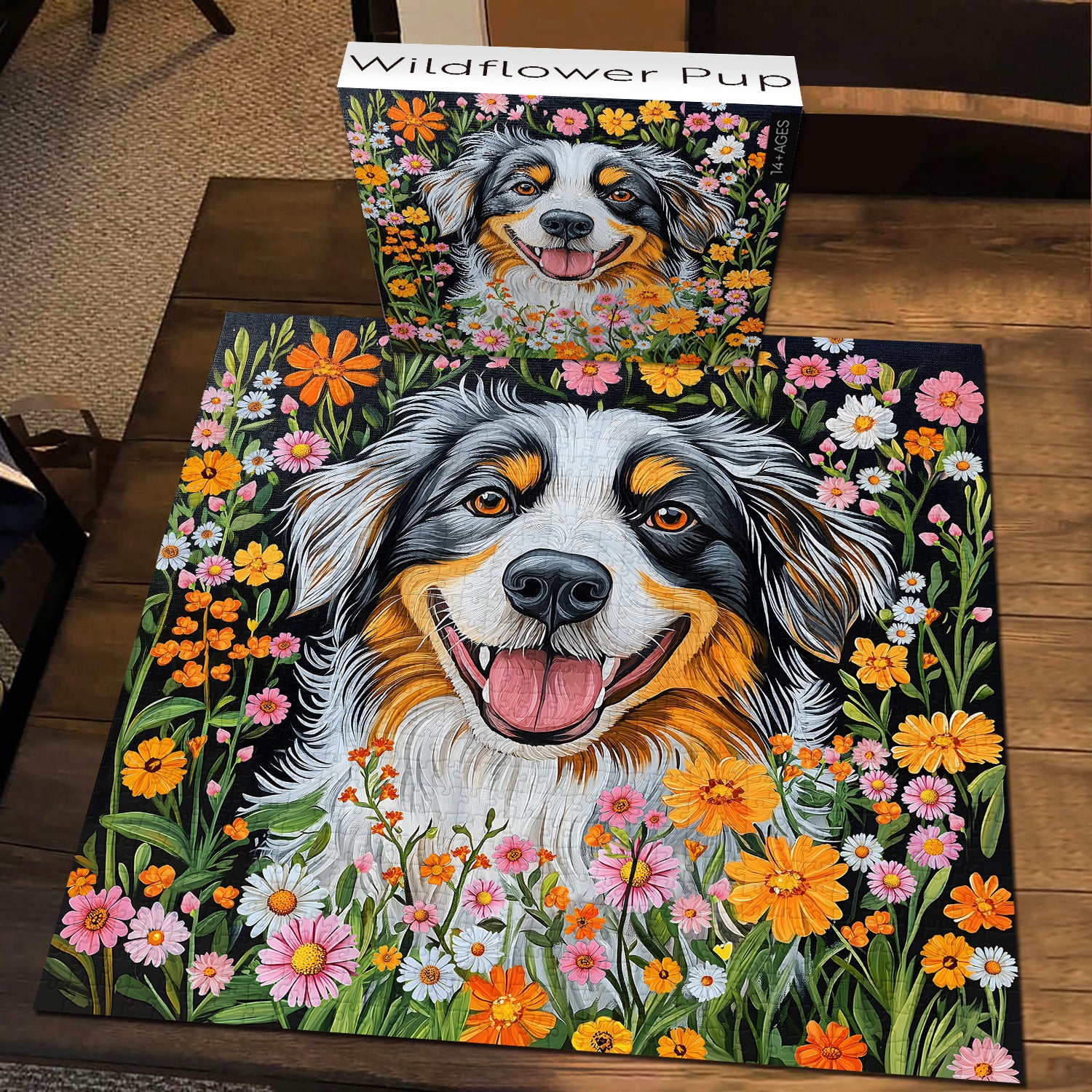 Puzzle puzzle cucciolo di fiori selvatici 1000 pezzi