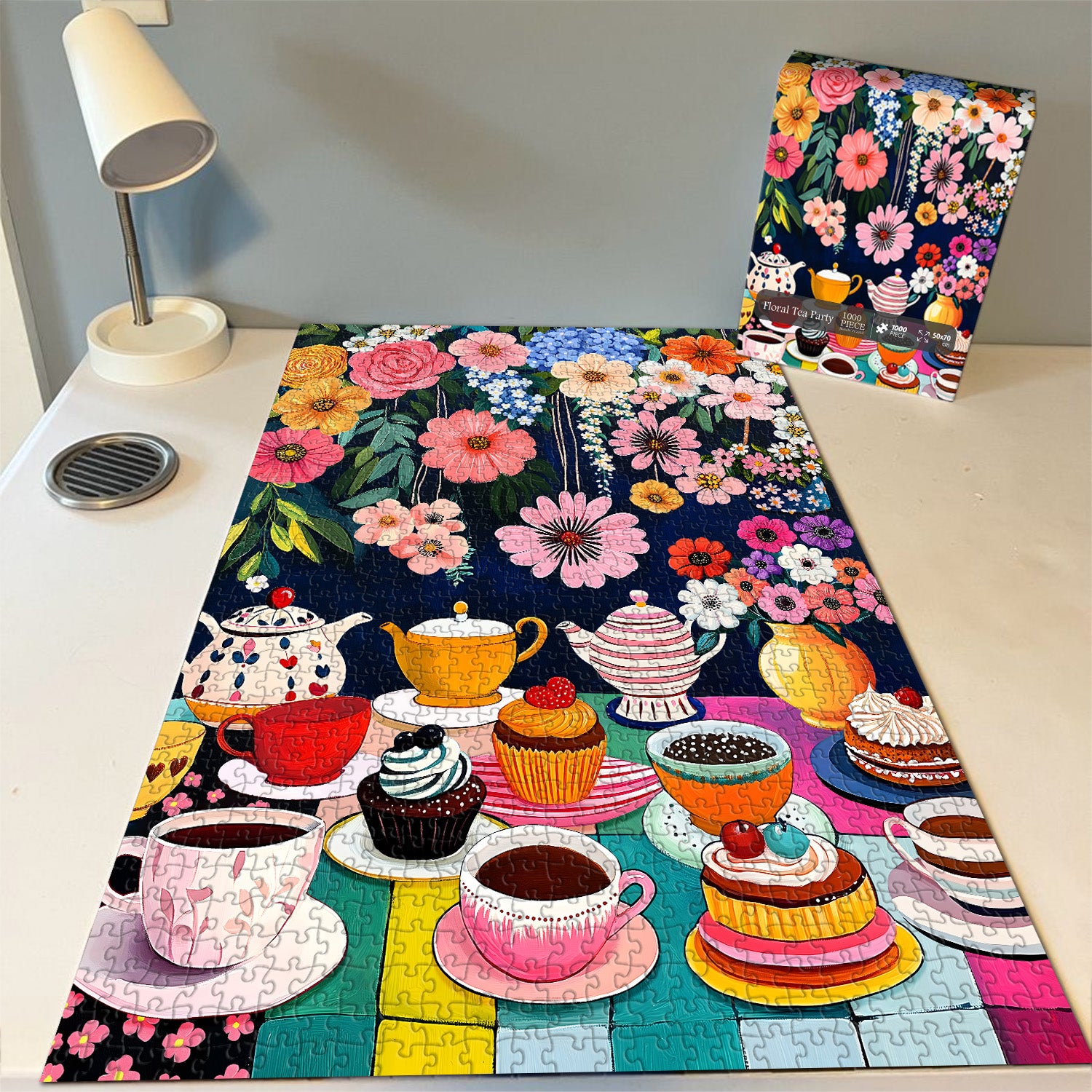 Floral Tea Party Jigsaw Puzzle 1000 Pieces