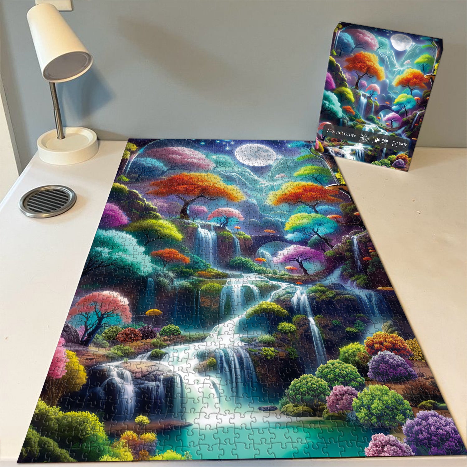 Pun puzzle 1000 pezzi di puzzle grove illuminato da luna 1000 pezzi