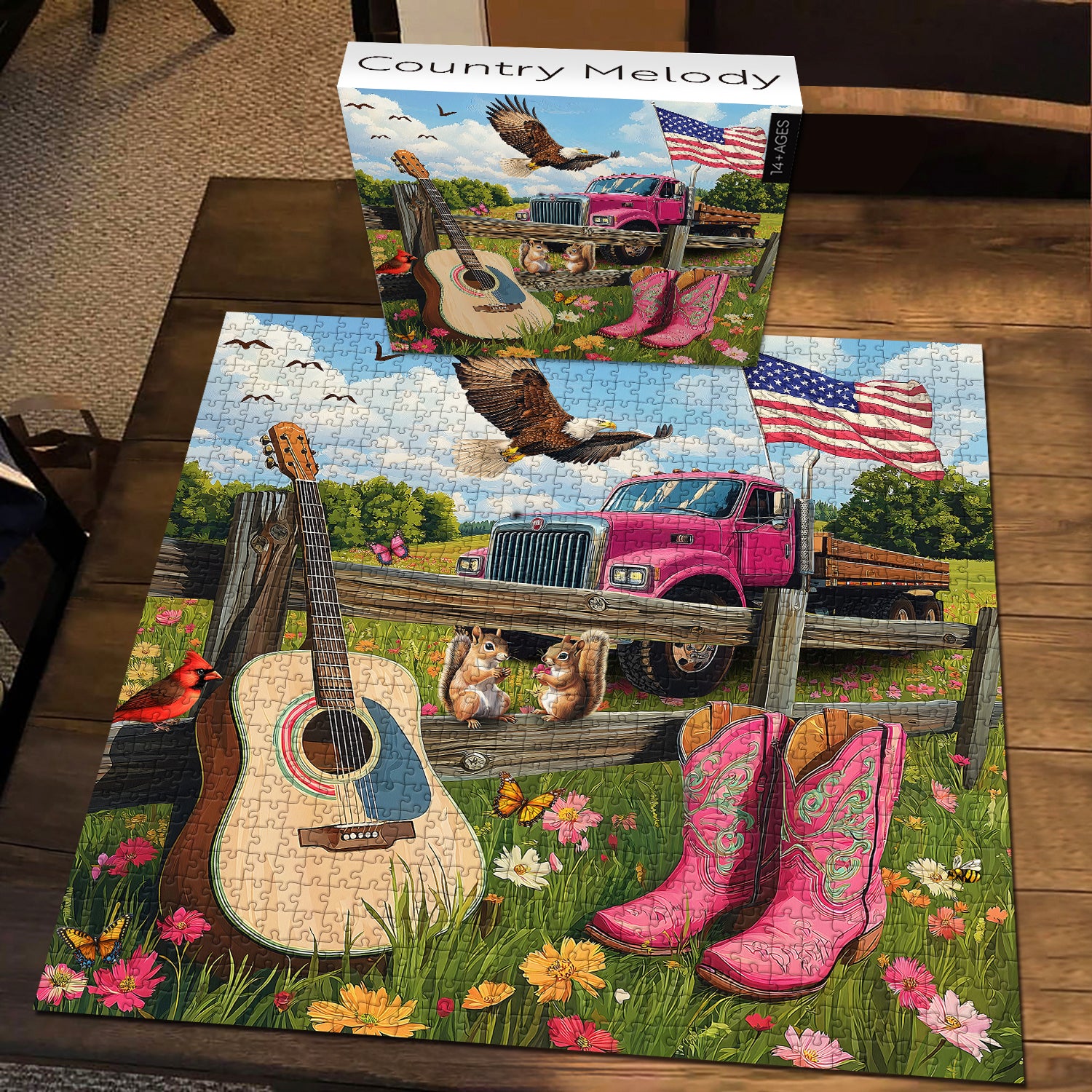 Pezzi di puzzle melodia di campagna 1000 pezzi