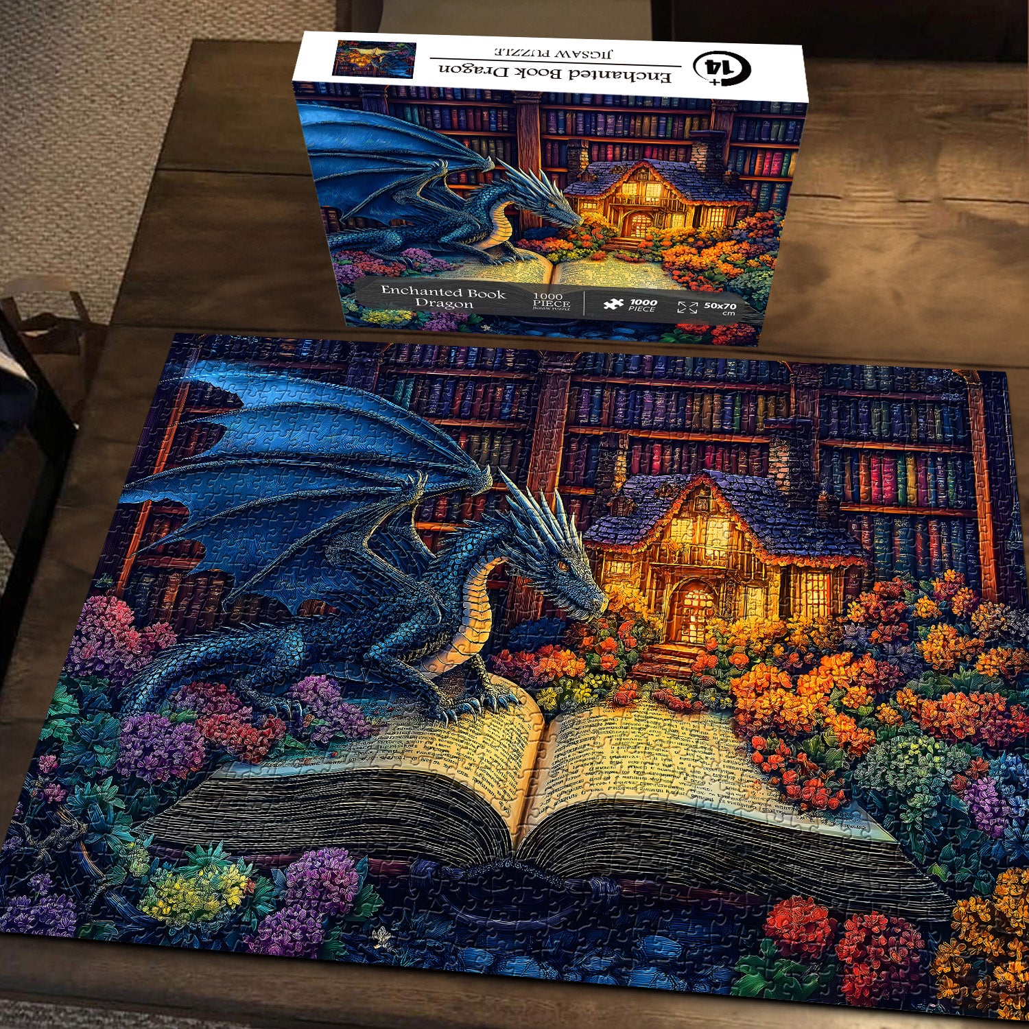 Book Enchanted Dragon Jigsaw Puzzles 1000 pièces