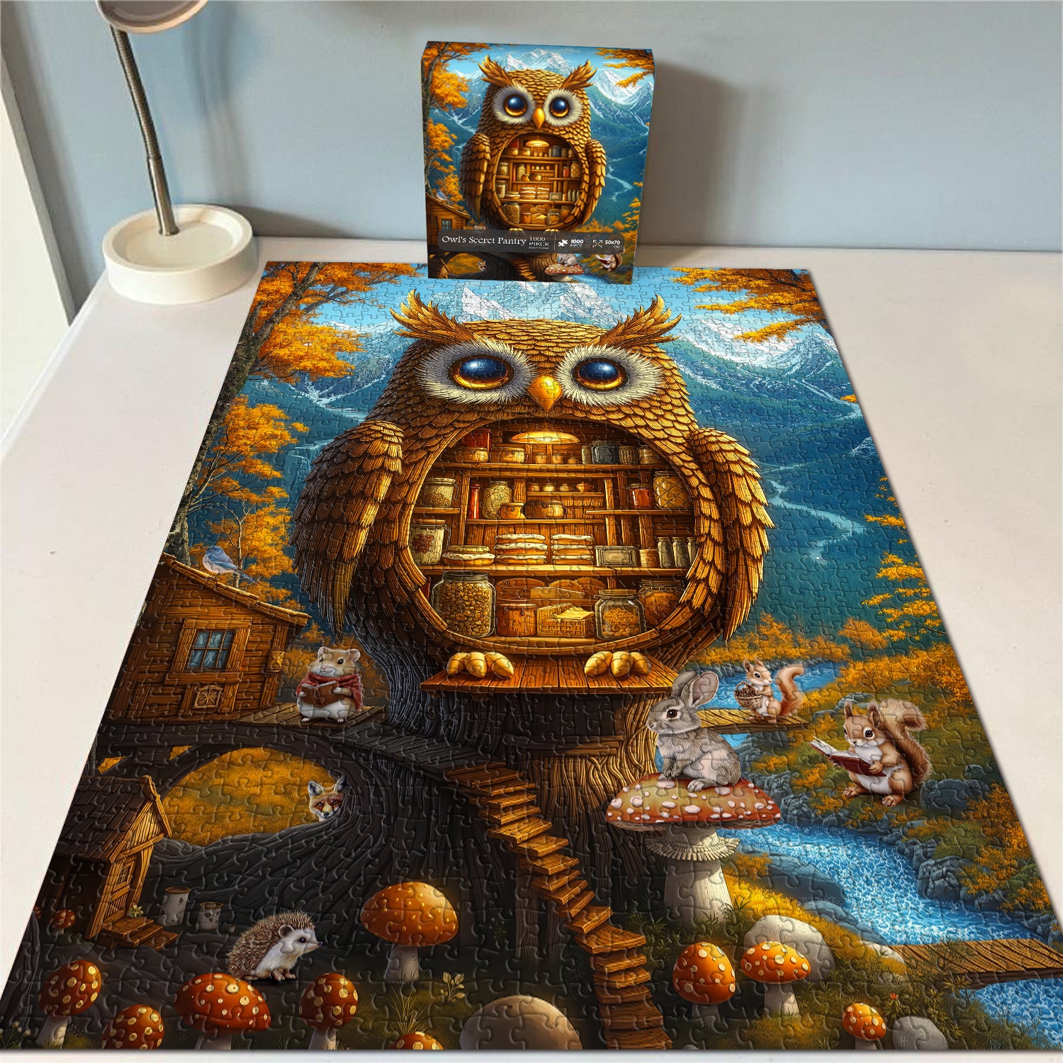 Puzzle di Owl's Secret Pantry puzzle 1000 pezzi