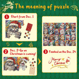 Happy Christmas Cats puzzle puzzle 1000 pezzi
