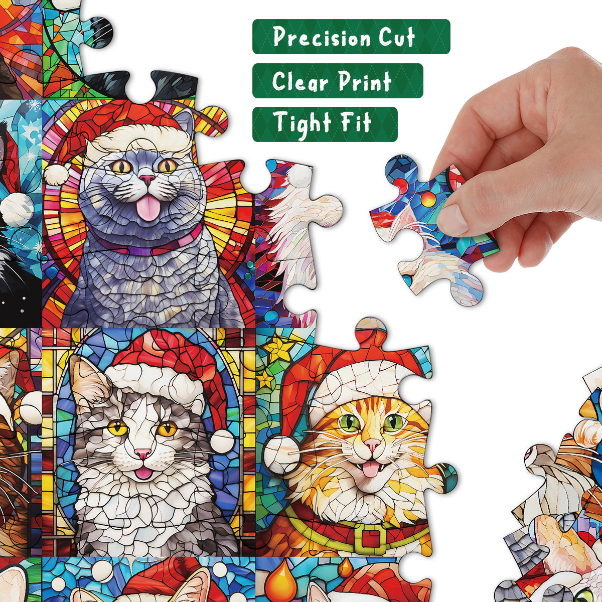 Happy Christmas Cats puzzle puzzle 1000 pezzi