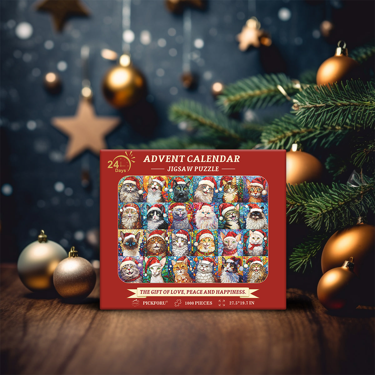 Happy Christmas Cats puzzle puzzle 1000 pezzi