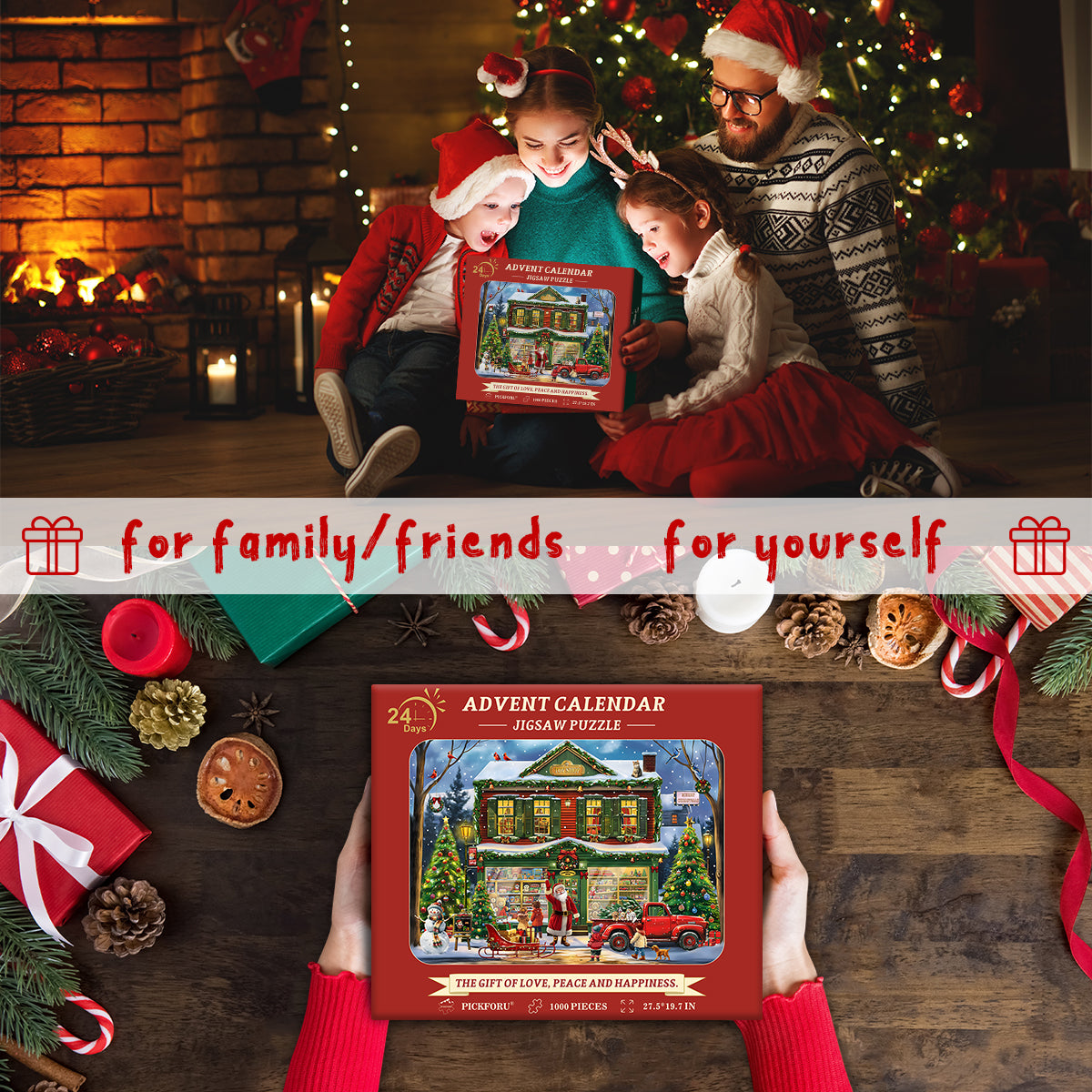 Christmas Toy Shop Advent Calendar Jigsaw Puzzle  1000pcs