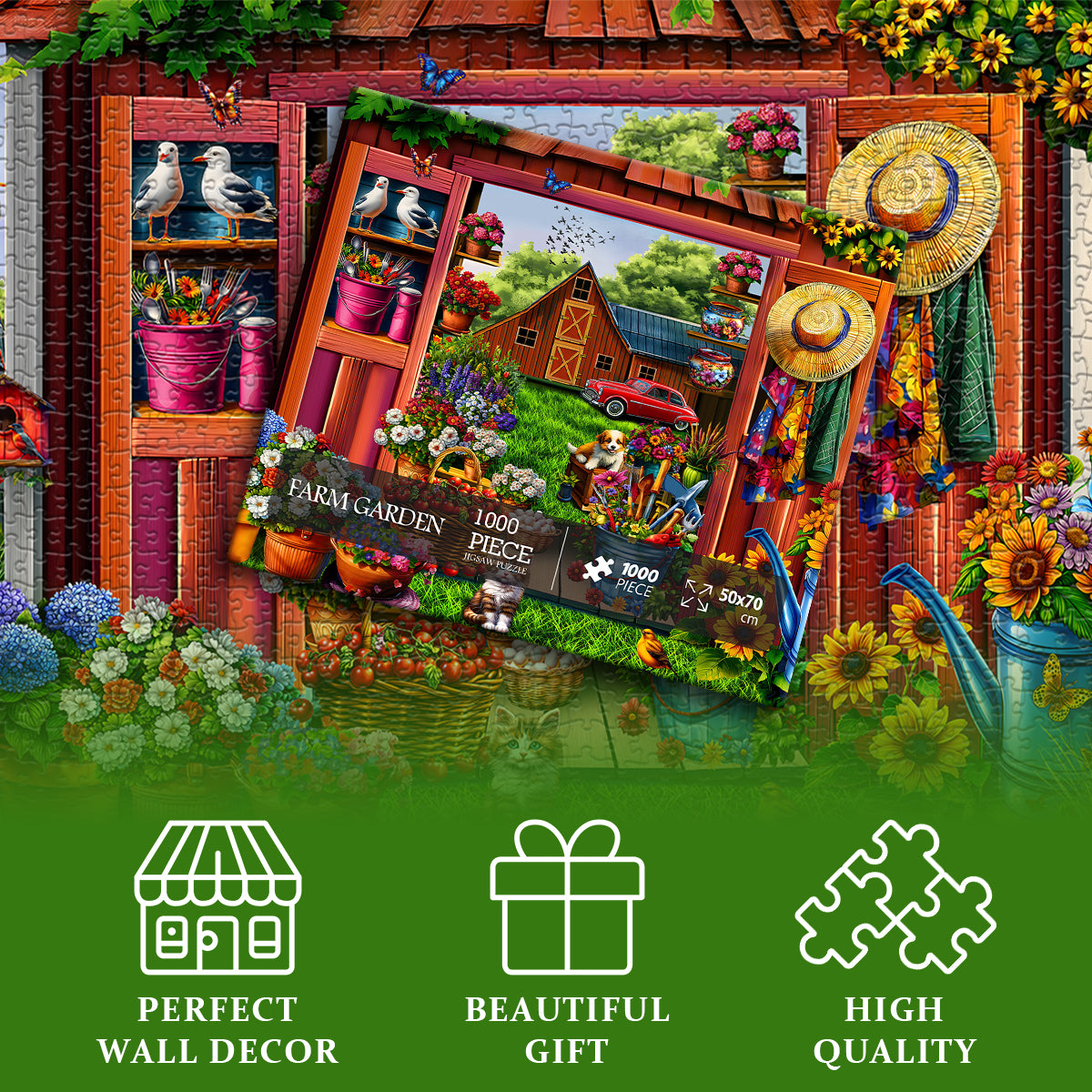 Puzzle da giardino agricolo 1000 pezzi