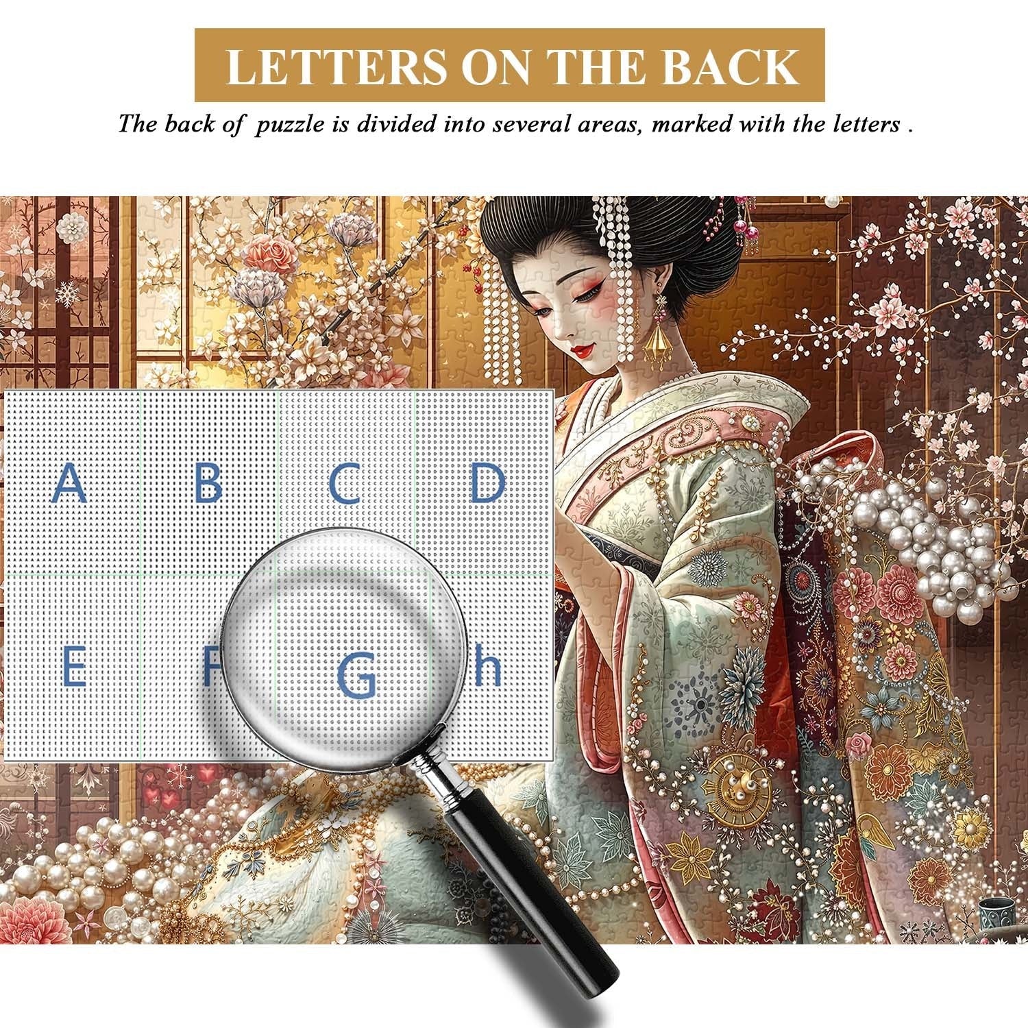 Élégant Geisha Jigsaw Puzzle 1000 pièces