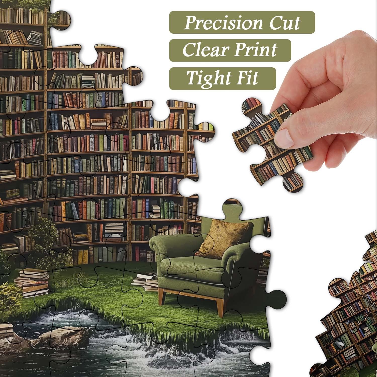 Biblioteca Nature's Library puzzle 1000 pezzi