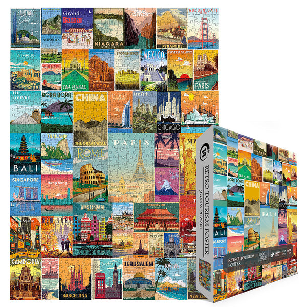 Eurographics 1000-Piece Puzzle - La Havana, Cuba Skyline, 19.25x26.6 Inches, Made In USA - View #2