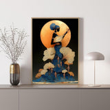 Puzzle con donna liuto al chiaro di luna, 1000 pezzi