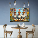 Puzzle Con Polli Girasole 1000 Pezzi