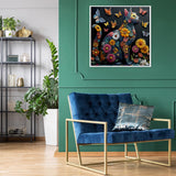 Puzzle Felino Floreale Farfalla 1000 Pezzi