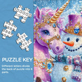 Snowman Unicorn Jigsaw Puzzle 1000 pièces