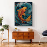 Koi Wave Jigsaw Puzzle 1000 Pieces