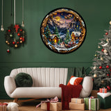 Pezzi di puzzle a valle di Natale 1000 pezzi