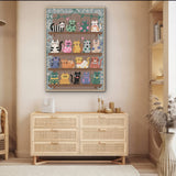 Puzzle Il Gatto sullo Scaffale, 1000 Pezzi