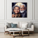 Silver Hair Embrace Jigsaw Puzzle 1000 Pieces